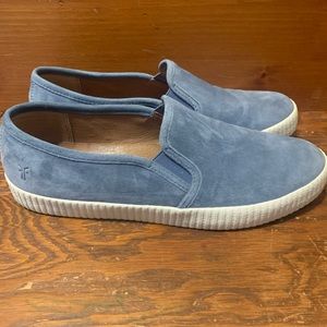 Frye suede slip on sneakers